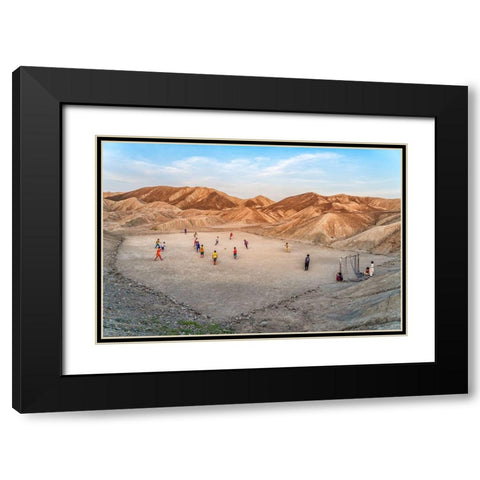 Champions League Black Modern Wood Framed Art Print with Double Matting by Jamshidian, Hamid