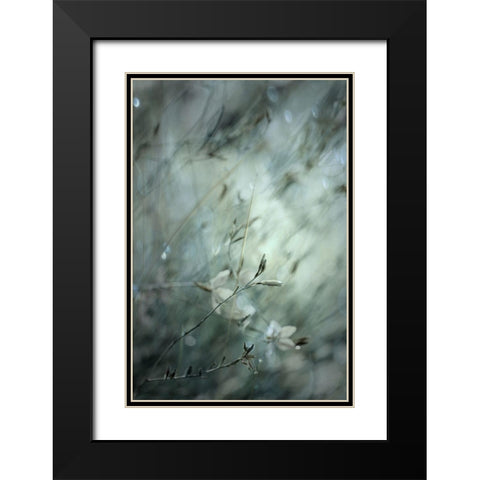 Subtlety Black Modern Wood Framed Art Print with Double Matting by Devos, Delphine