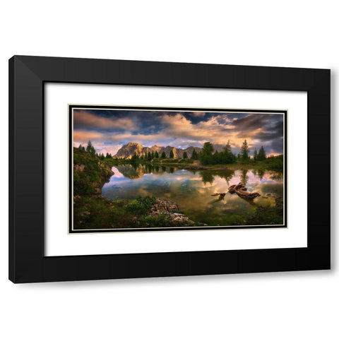 Limides... Black Modern Wood Framed Art Print with Double Matting by Browko, Krzysztof