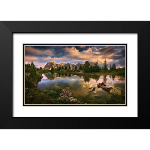 Limides... Black Modern Wood Framed Art Print with Double Matting by Browko, Krzysztof