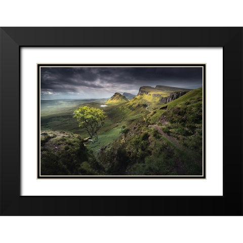 Quiraing Black Modern Wood Framed Art Print with Double Matting by Nienartowicz, Karol