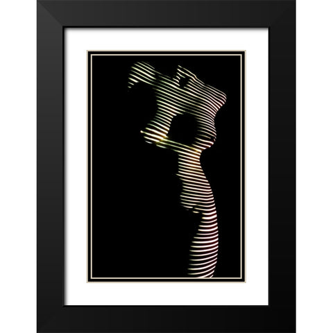 Untitled Black Modern Wood Framed Art Print with Double Matting by Dzyubin, Dmitry