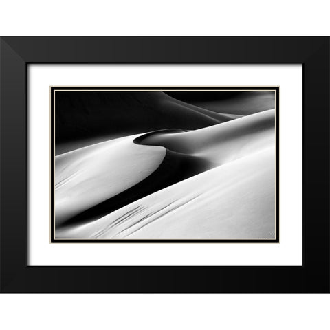 Untitled Black Modern Wood Framed Art Print with Double Matting by Momeni, Mohammadreza