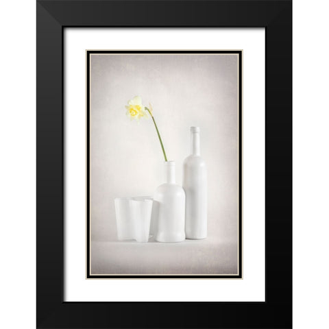 Whitebloom Black Modern Wood Framed Art Print with Double Matting by Hatch, Richie