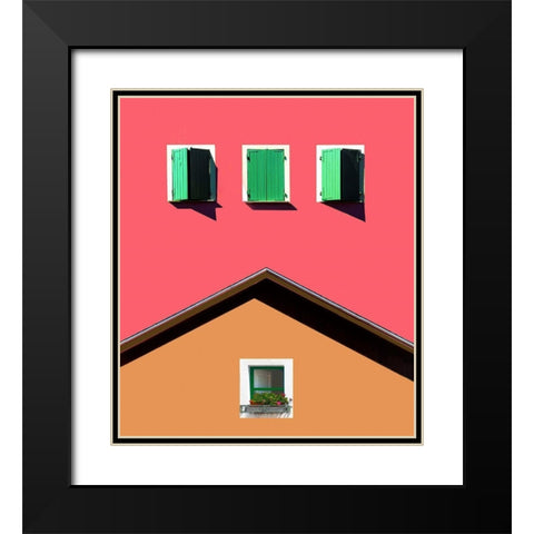 Homage To Italy Black Modern Wood Framed Art Print with Double Matting by Orbach, Arnon