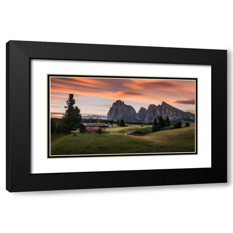 Summer Morning Black Modern Wood Framed Art Print with Double Matting by Krivec, Ales