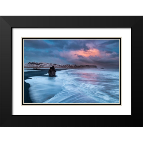 A Colourful Storm Black Modern Wood Framed Art Print with Double Matting by Ruoppolo, Luigi