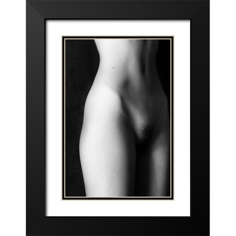 The Middle Black Modern Wood Framed Art Print with Double Matting by McCracken, David