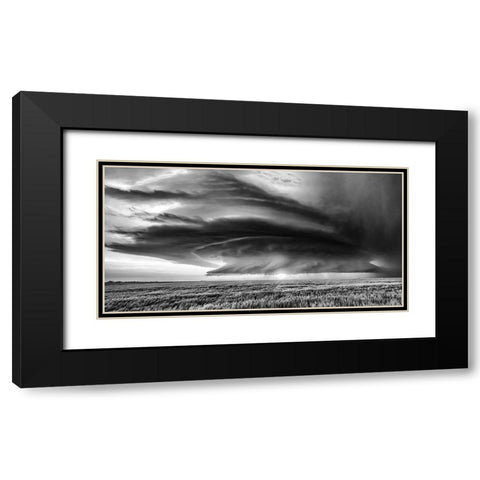 Kansas Black Modern Wood Framed Art Print with Double Matting by Darby, Rob