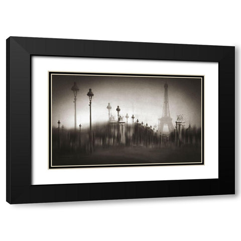 Pont Alexandre Iii Black Modern Wood Framed Art Print with Double Matting by W., Orkidea