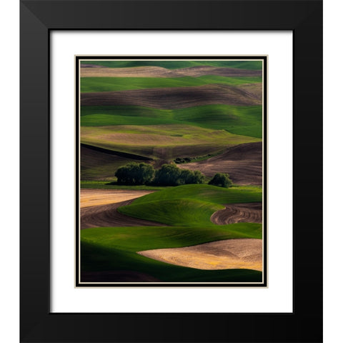 Rolling Dreams Black Modern Wood Framed Art Print with Double Matting by Langager, Ron