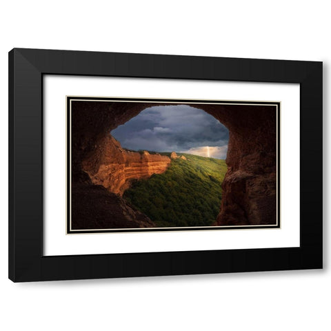 Las Macdulas-El Bierzo Black Modern Wood Framed Art Print with Double Matting by Rodriguez, Jaime