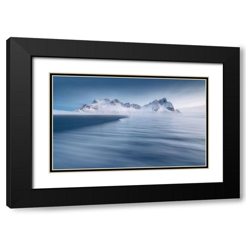 Untitled Black Modern Wood Framed Art Print with Double Matting by Rojek, Tomasz