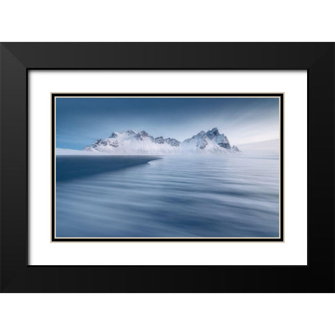 Untitled Black Modern Wood Framed Art Print with Double Matting by Rojek, Tomasz