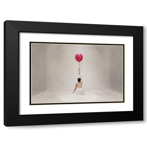 The Gift Black Modern Wood Framed Art Print with Double Matting by Benvenuti, Laura