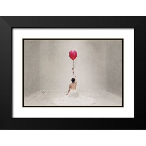 The Gift Black Modern Wood Framed Art Print with Double Matting by Benvenuti, Laura