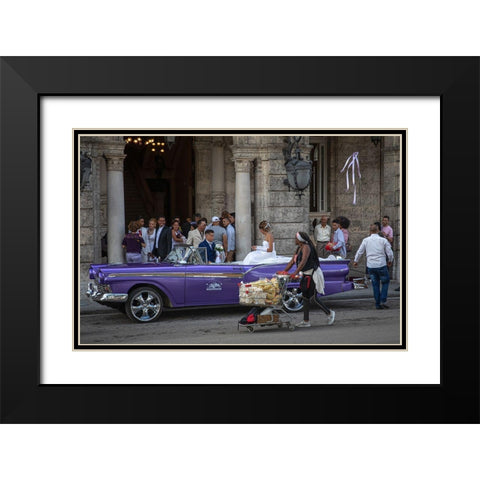 The Haves And Have Nots Black Modern Wood Framed Art Print with Double Matting by Mearman, Tony