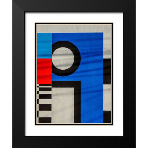 I Black Modern Wood Framed Art Print with Double Matting by Surleac, Marius