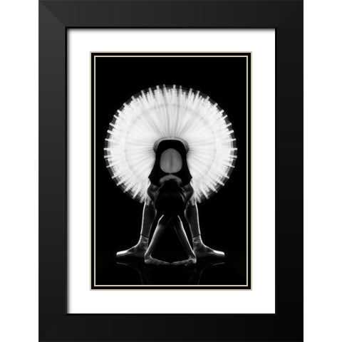 Untitled Black Modern Wood Framed Art Print with Double Matting by Dobrev, Milen