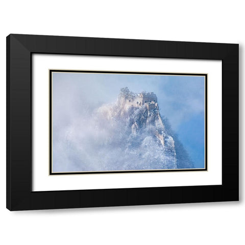 Vicissitudes Of Life Black Modern Wood Framed Art Print with Double Matting by Simoon