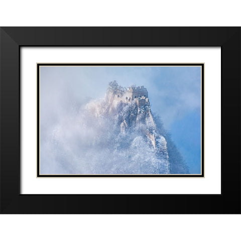 Vicissitudes Of Life Black Modern Wood Framed Art Print with Double Matting by Simoon