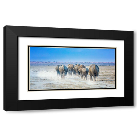On The Way Home Black Modern Wood Framed Art Print with Double Matting by C. Sink, Jeffrey