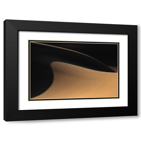 The Desert Ii Black Modern Wood Framed Art Print with Double Matting by Jamshidian, Hamid