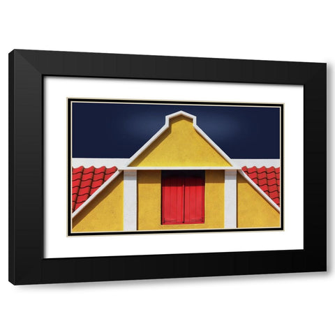 The Hatch Black Modern Wood Framed Art Print with Double Matting by Hawerkamp, Hans-Wolfgang