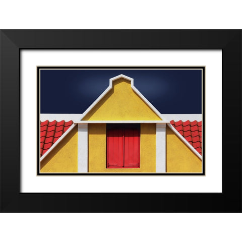 The Hatch Black Modern Wood Framed Art Print with Double Matting by Hawerkamp, Hans-Wolfgang