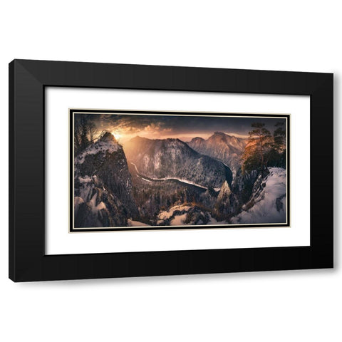 Sokolica Black Modern Wood Framed Art Print with Double Matting by Nienartowicz, Karol