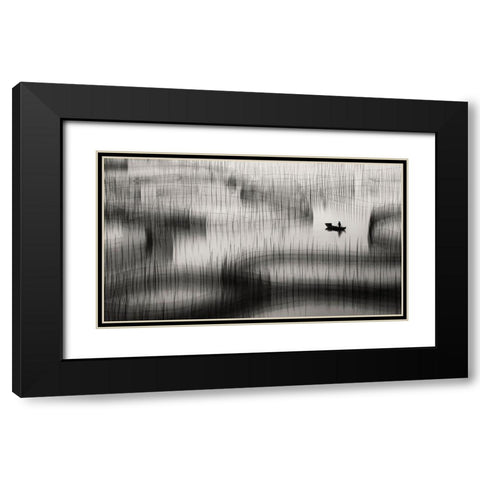 Livelihood Circles ... Black Modern Wood Framed Art Print with Double Matting by Abdulazim, Ahmed