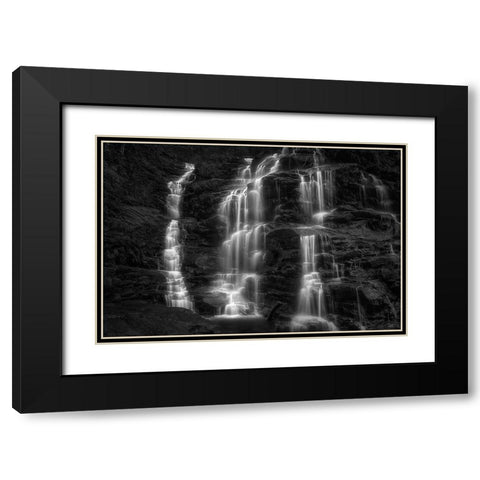 The Triple Black Modern Wood Framed Art Print with Double Matting by Zhu, Jingshu