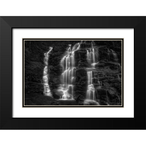 The Triple Black Modern Wood Framed Art Print with Double Matting by Zhu, Jingshu