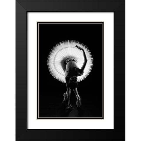 *** Black Modern Wood Framed Art Print with Double Matting by Dobrev, Milen