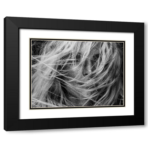 Project Faces [Alica] Black Modern Wood Framed Art Print with Double Matting by Krystynek Mqep, Martin