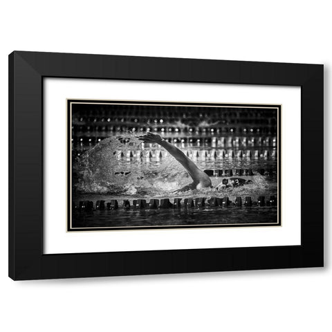 Through The Light Black Modern Wood Framed Art Print with Double Matting by Muliani Hartojo, Angela