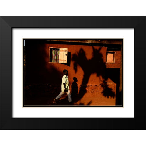 Rca Black Modern Wood Framed Art Print with Double Matting by Godinho, Luis