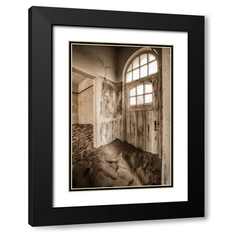 Haunted House Black Modern Wood Framed Art Print with Double Matting by Wong, Fion