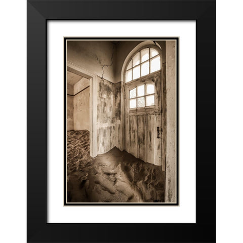 Haunted House Black Modern Wood Framed Art Print with Double Matting by Wong, Fion