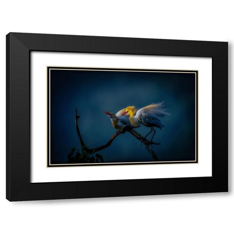 Season Of Joy Black Modern Wood Framed Art Print with Double Matting by Yamashita, Takafumi