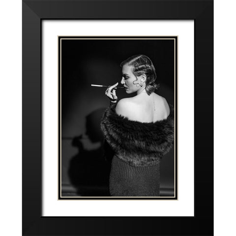 Portrait Black Modern Wood Framed Art Print with Double Matting by Lichtman, Boris