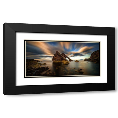 Bow Fiddle Panorama Black Modern Wood Framed Art Print with Double Matting by Kruczynski, Wojciech