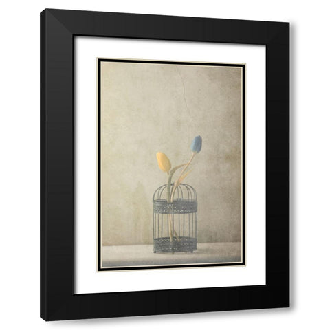 But Together... Black Modern Wood Framed Art Print with Double Matting by Devos, Delphine