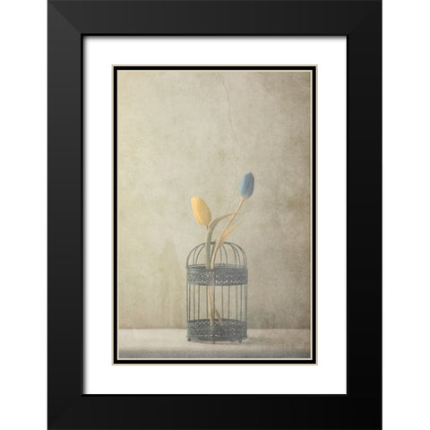 But Together... Black Modern Wood Framed Art Print with Double Matting by Devos, Delphine