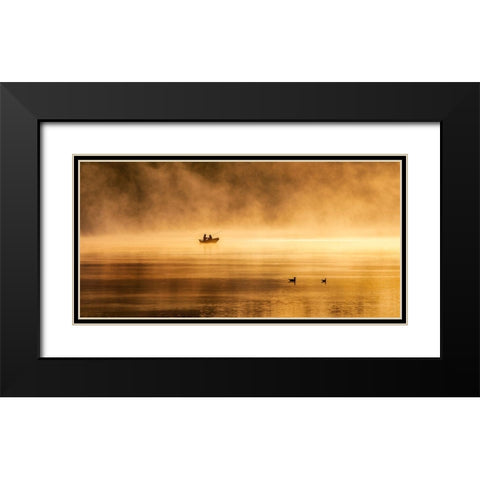Fishing For Glory . Black Modern Wood Framed Art Print with Double Matting by Kowalczyk, Slawomir