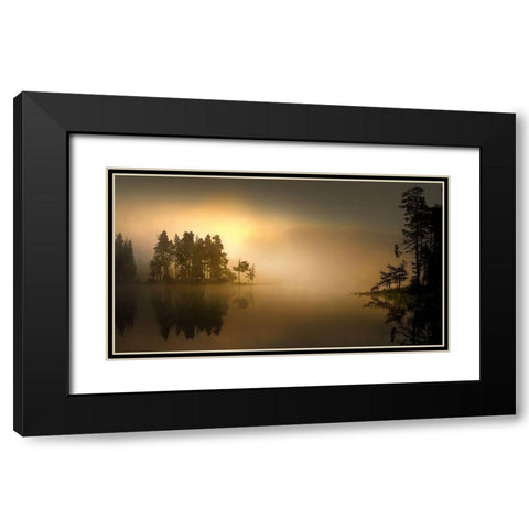 Untitled Black Modern Wood Framed Art Print with Double Matting by Tanev, Todor