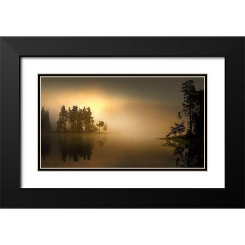 Untitled Black Modern Wood Framed Art Print with Double Matting by Tanev, Todor
