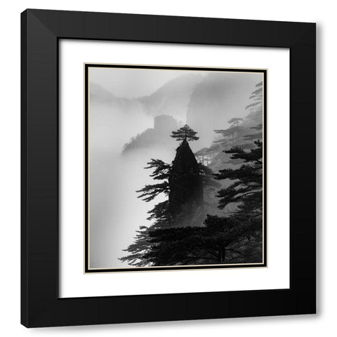 Standing Alone Black Modern Wood Framed Art Print with Double Matting by Dai, Wei