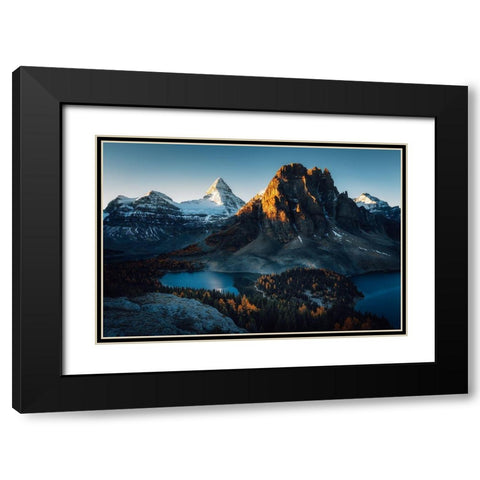 Morning Sunlight Black Modern Wood Framed Art Print with Double Matting by Ma, Jason