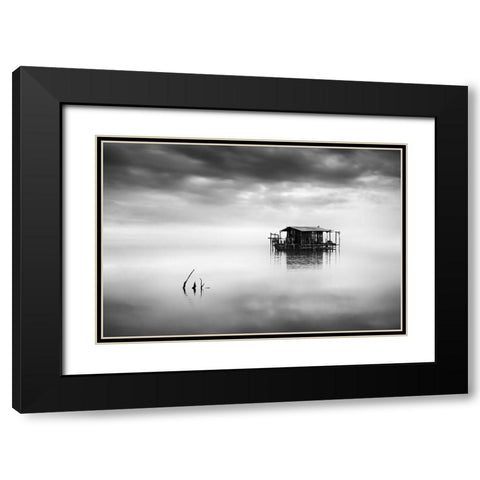 Out Of Space And Time Black Modern Wood Framed Art Print with Double Matting by Digalakis, George